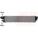 Low Temperature Cooler, intercooler VAN WEZEL - 43012740