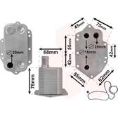 Oliekoeler, motorolie VAN WEZEL - 06003554
