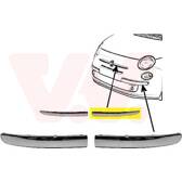 Plaat, bumper VAN WEZEL - 1604583