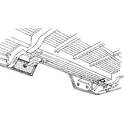 Plancher de carrosserie (coffre à bagages/de chargement) VAN WEZEL - 3072344