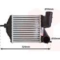 Radiador de aire de admisión VAN WEZEL - 17004309