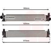 Radiador de aire de admisión VAN WEZEL - 17014713