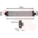 Radiador de aire de admisión VAN WEZEL - 18014711