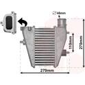 Radiador de aire de admisión VAN WEZEL - 25014700