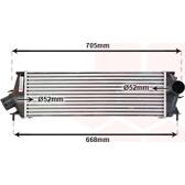 Radiador de aire de admisión VAN WEZEL - 43004456