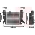 Radiador de aire de admisión VAN WEZEL - 43004553