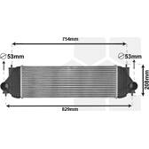 Radiador de aire de admisión VAN WEZEL - 52004134