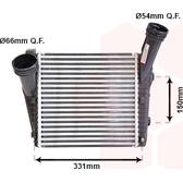 Radiador de aire de admisión VAN WEZEL - 58004263