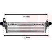 Radiador de aire de admisión VAN WEZEL - 58004313