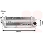 Radiador de aire de admisión VAN WEZEL - 82004235