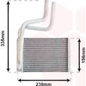Radiador de calefacción VAN WEZEL - 18006286