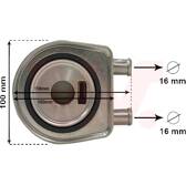 Radiador de óleo, óleo do motor VAN WEZEL - 43013705