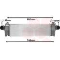 Radiador do ar de sobrealimentação VAN WEZEL - 28004129