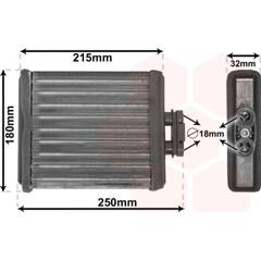 Radiateur Moteur Opel Van Wezel 40006312 Radiateur De Chauffage Mercedes W110 Radiateur Remplacement Radiateur Habitacle