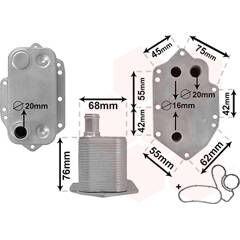 Radiateur d'huile VAN WEZEL - 06003554