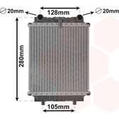 Radiateur moteur VAN WEZEL - 03002415