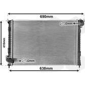 Radiateur moteur VAN WEZEL - 06002314