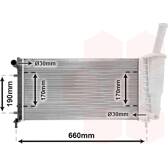 Radiateur moteur VAN WEZEL - 17002290