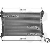 Radiateur moteur VAN WEZEL - 17002312