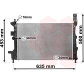 Radiateur moteur VAN WEZEL - 18002578