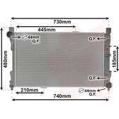 Radiateur moteur VAN WEZEL - 30002286