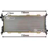 Radiateur moteur VAN WEZEL - 37002185