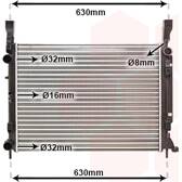 Radiateur moteur VAN WEZEL - 43002469