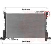 Radiateur moteur VAN WEZEL - 43002625