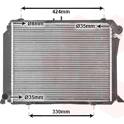 Radiateur moteur VAN WEZEL - 53002139