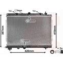Koeler, motorkoeling VAN WEZEL - 02002153