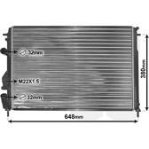 Koeler, motorkoeling VAN WEZEL - 43002241