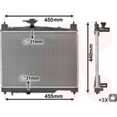 Koeler, motorkoeling VAN WEZEL - 53002251