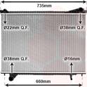 Radiateur VAN WEZEL - 77012700