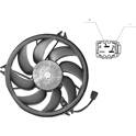 Fan, radiator VAN WEZEL - 4028747