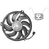 Fan, radiator VAN WEZEL - 4028748