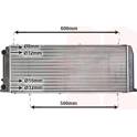 Radiator, engine cooling VAN WEZEL - 03002051
