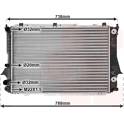 Radiator, engine cooling VAN WEZEL - 03002078