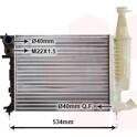 Radiator, engine cooling VAN WEZEL - 09002149