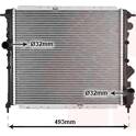 Radiator, engine cooling VAN WEZEL - 43002119