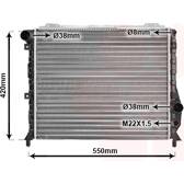 Radiatore, Raffreddamento motore VAN WEZEL - 01002035