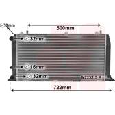 Radiatore, Raffreddamento motore VAN WEZEL - 03002047