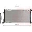 Radiatore, Raffreddamento motore VAN WEZEL - 07002092