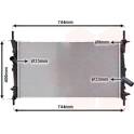 Radiatore, Raffreddamento motore VAN WEZEL - 18002403