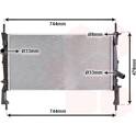 Radiatore, Raffreddamento motore VAN WEZEL - 18002404