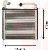 Scambiatore calore, Riscaldamento abitacolo VAN WEZEL - 03016385