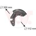 Splash Panel, brake disc VAN WEZEL - 0323371