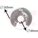 Splash Panel, brake disc VAN WEZEL - 0620371