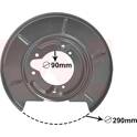 Splash Panel, brake disc VAN WEZEL - 0620373