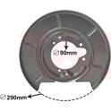 Splash Panel, brake disc VAN WEZEL - 0620374