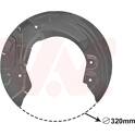 Splash Panel, brake disc VAN WEZEL - 0627371